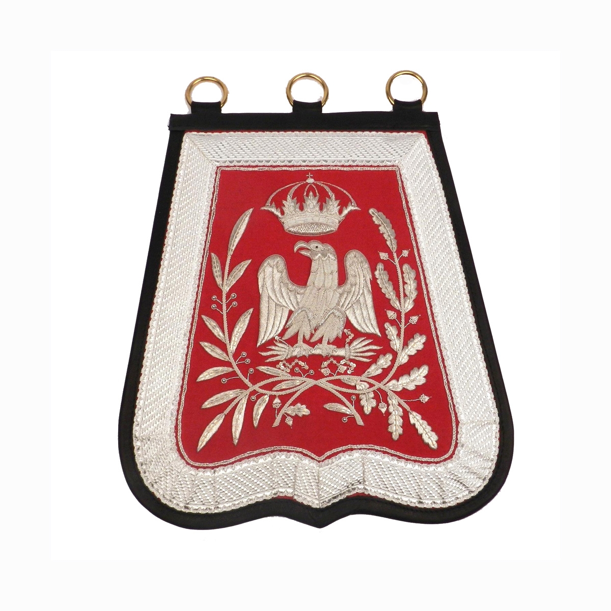 Sabretache  flag silver embroidered best quality wholesale Bullion Wire Insignia
